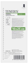 Лейкопластырь фиксирующий Teneris стерильный на нетканой основе с впитывающей подушечкой р. 10смх25см 1 шт.