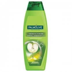 Шампунь Palmolive Натурэль 2 в 1 свежесть и объем зеленое яблоко цитрус 400 мл