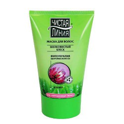 Маска для волос Чистая линия Шелковистый блеск для окрашенных волос 120 мл