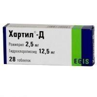 Хартил-Д табл. 2.5 мг+12.5 мг 28 шт.