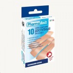 Пластырь, Pharmadoct (Фармадокт) р. 6смх2см 10 шт Доступный (мегапласт) на полимерной основе телесный коробка