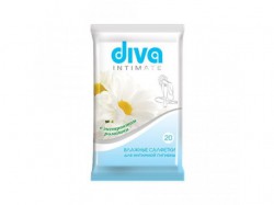 Салфетки влажные для интимной гигиены Diva 20 шт.
